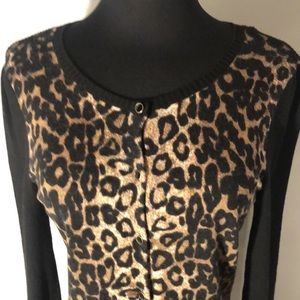 COPY - 100%merino wool leapard cardigan